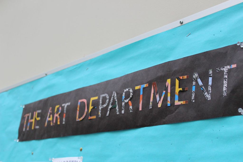 The art department as well as many students eagerly await the beginning of arts week.