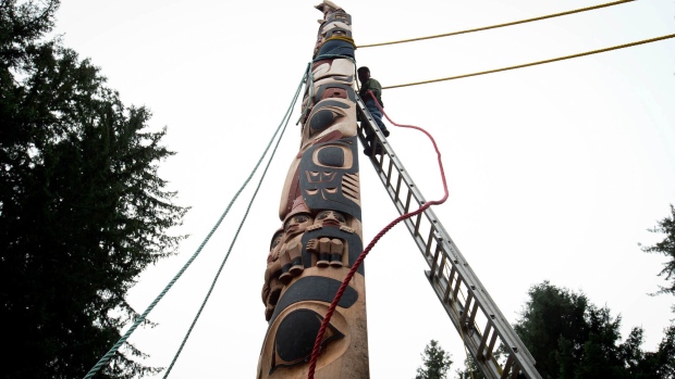 The Haida Gwaii totem pole