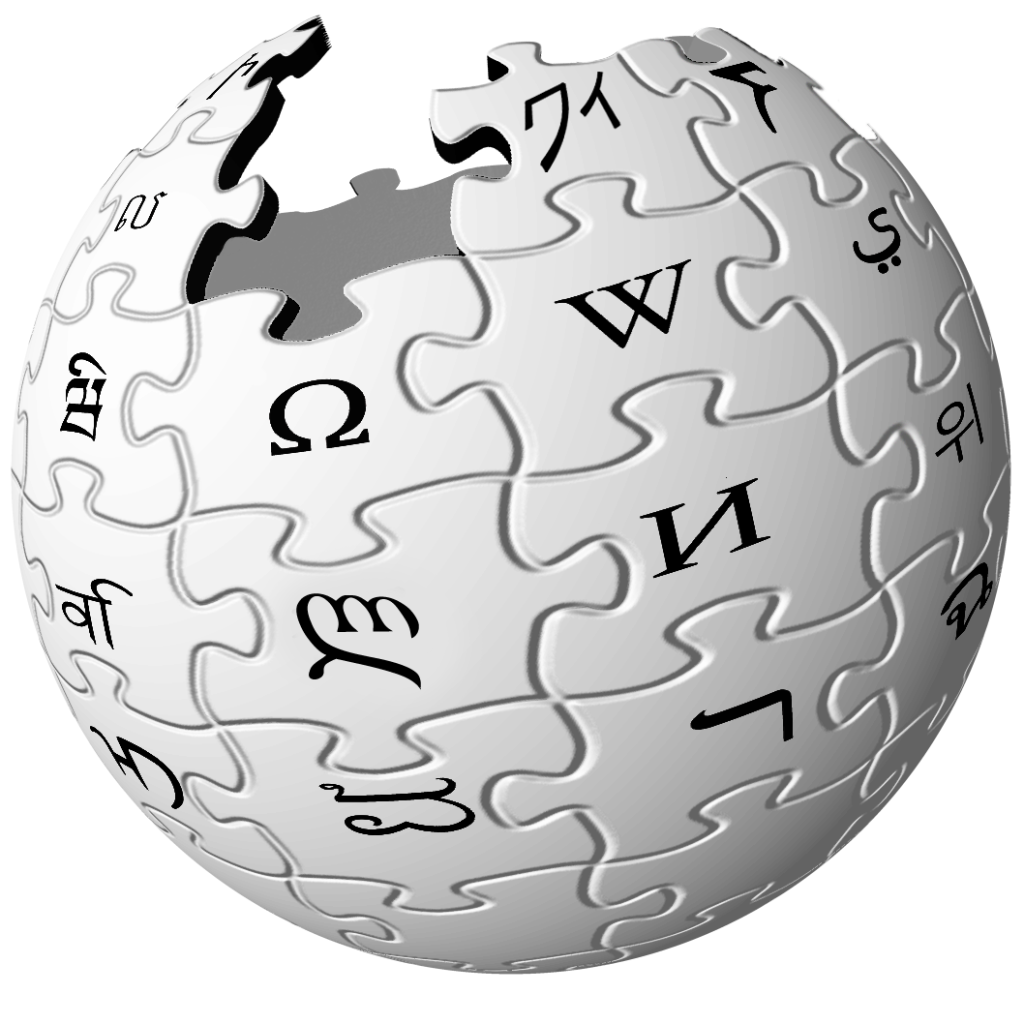 The famous Wikipedia logo also made in the sites launch in 2001