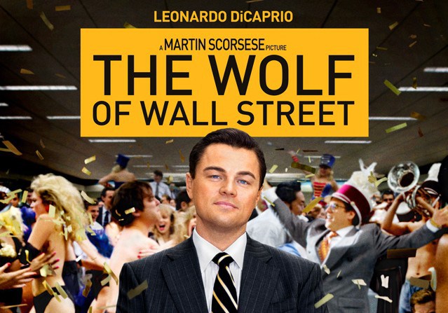 The official poster for The Wolf of Wall Street.