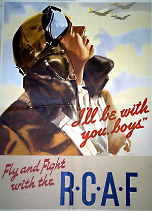 A propaganda poster encouraging citizens to enlist in the Royal Canadian Air Force 