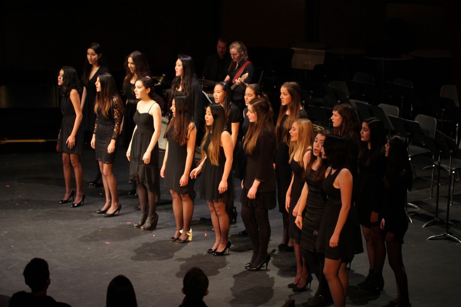 The York House vocal jazz group, Ragazza, took centre stage with their amazing singing.