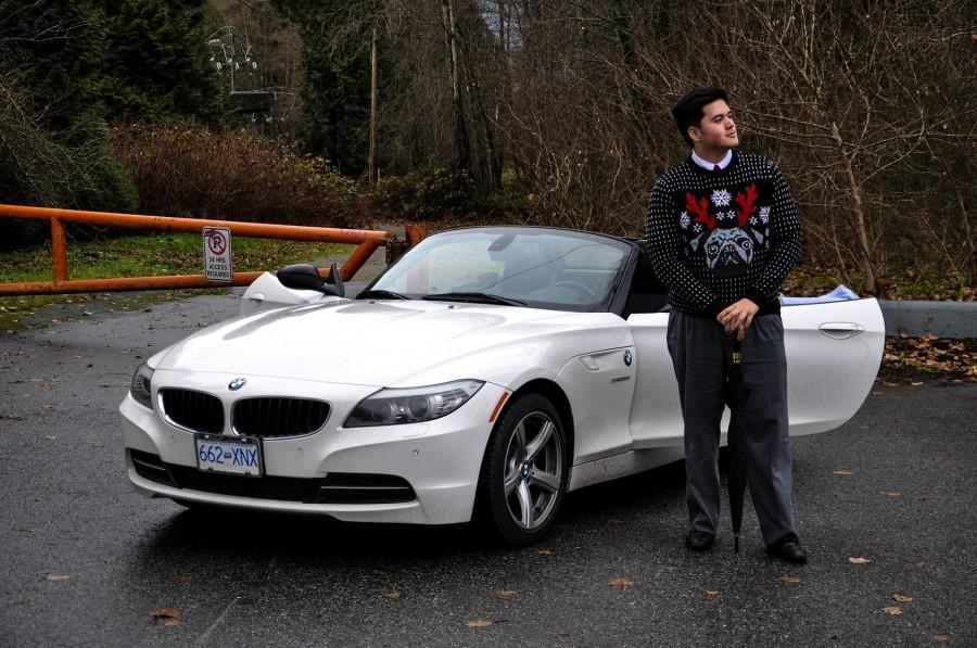 Kai Grant with his BMW Z4