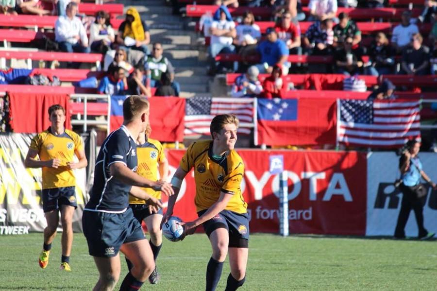 Ben playing with the B.C Youth Elite 7's team last year in Las Vegas