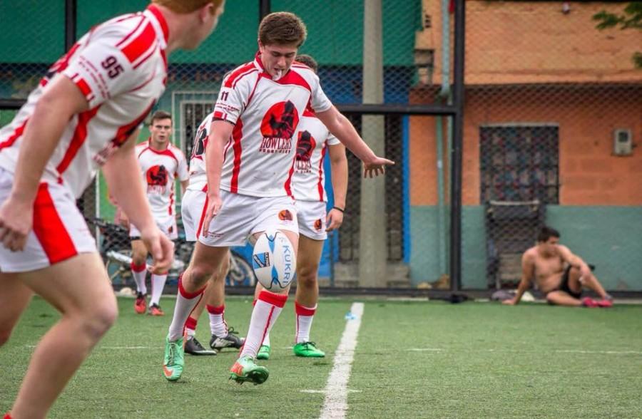 Ben playing with the Howlers Rugby Club on a tour to Colombia in December. 