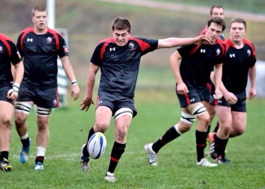 Ben playing with the U-18 Canada Rugby Team in Romania. 