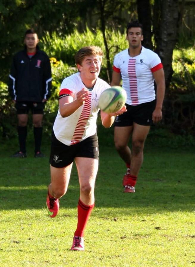 Ben at the British Columbia High School 7's championships last spring. 