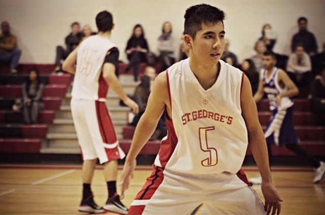 Keith in action during an exhibition game. 