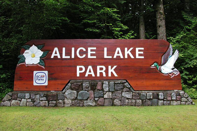 Alice Lake Park sign