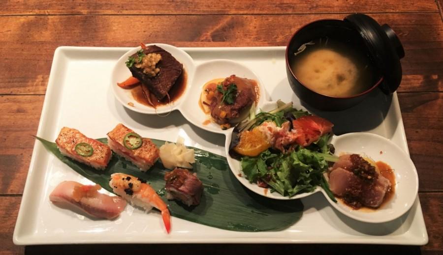 Zen Platter and Aburi Sushi