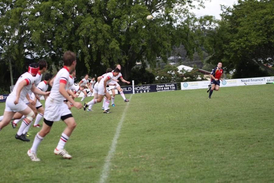 2nd XV kickoff vs. St. Laurence College.