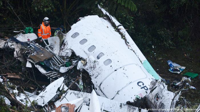 Scene of the plane crash.