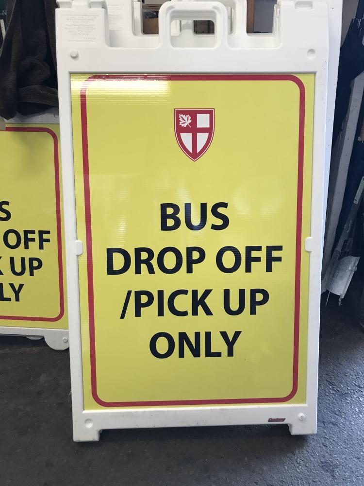 Bus Drop Off and Pickup Only