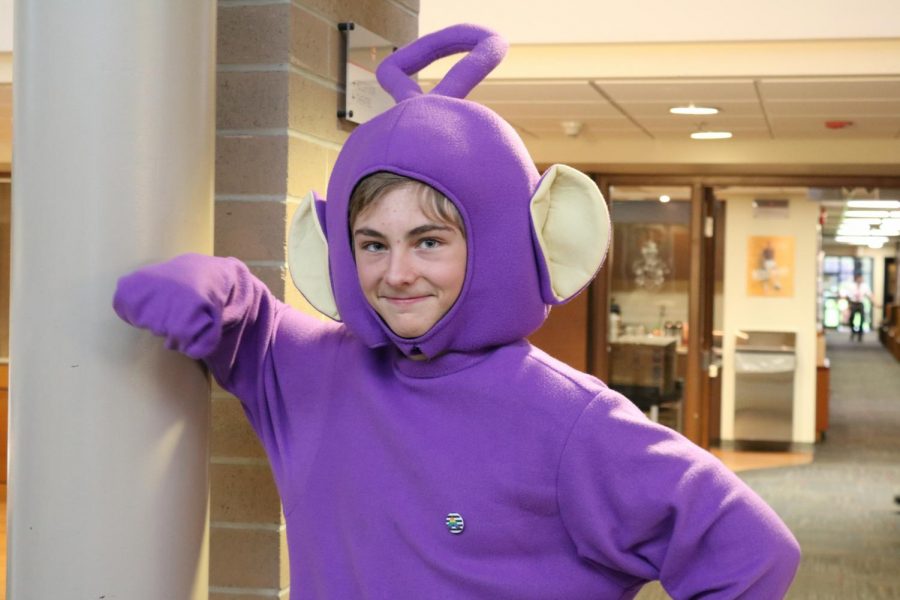Democratically the choice for best dressed, Tinky Winky the purple Teletubby was a stunner that will go down in the history books as a legendary spin on the dress-code wear something purple  
