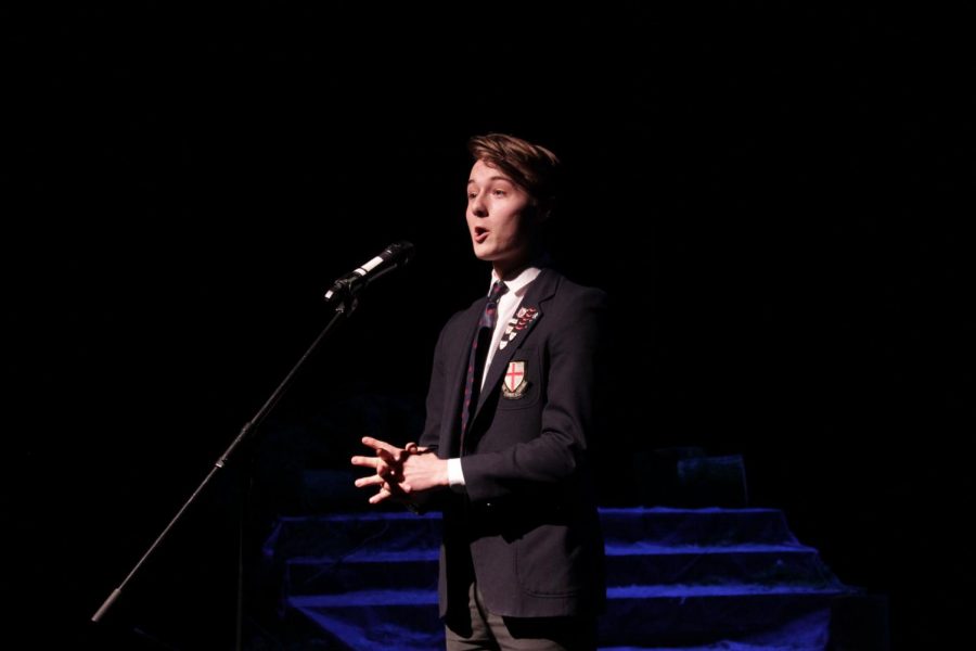 Hamish Marrisen-Clark, one of the two finalists from grade 11.