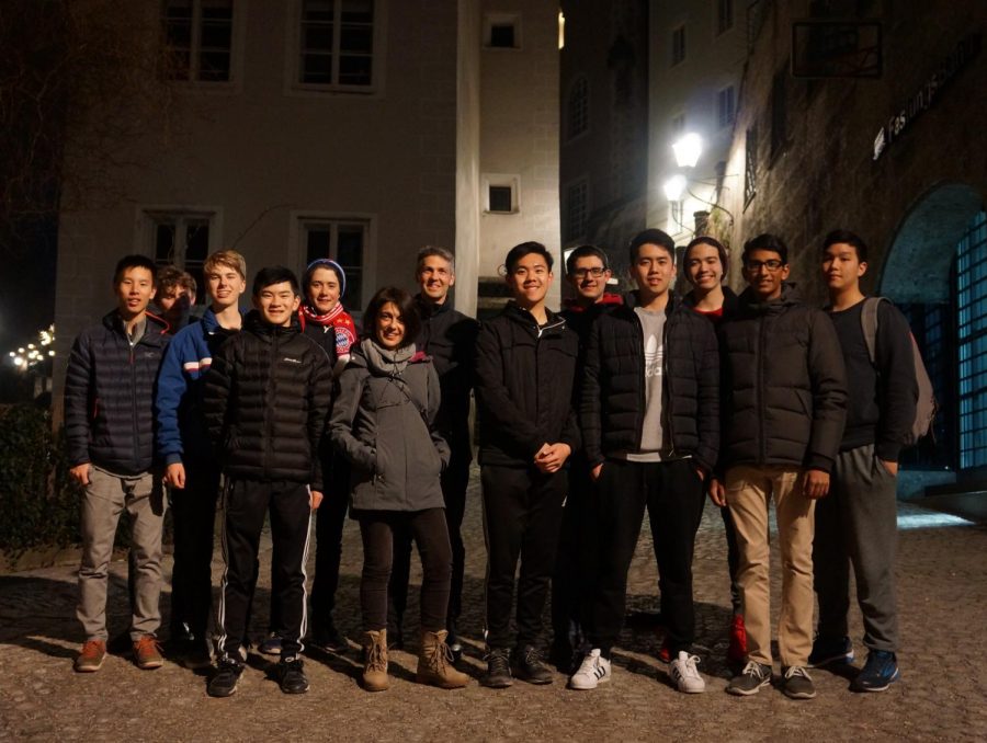 The boys had the opportunity to participate in an optional night walking tour during their stay in Salzburg, Austria.