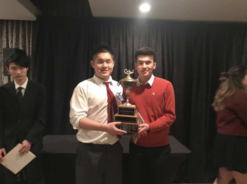 Jason and Anthony after winning the BC Provincials Debating Championships